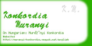 konkordia muranyi business card